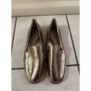 NWOB Antonio‎ Melani Gold Metallic Loafer Size 7.5M
